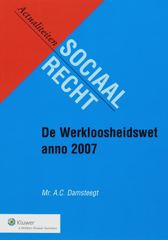 Omslag van De werkloosheidswet anno 2007