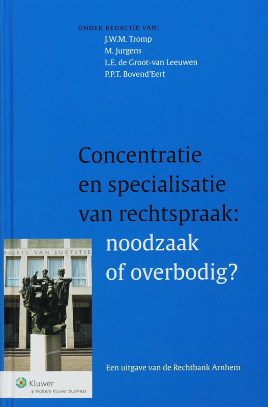 Omslag van Concentratie en specialisatie van rechtspraak