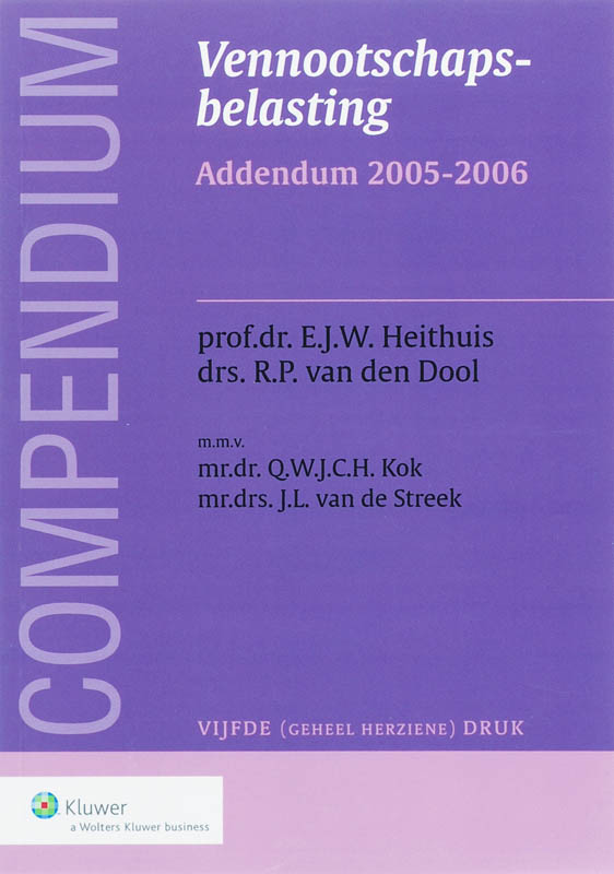 Omslag van Addendum 2005-2006