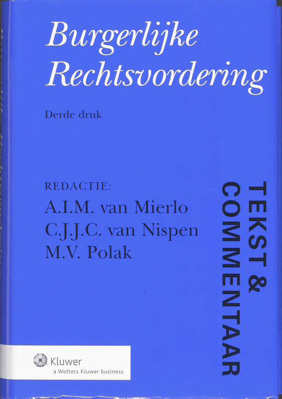 Omslag van Burgerlijke Rechtsvordering