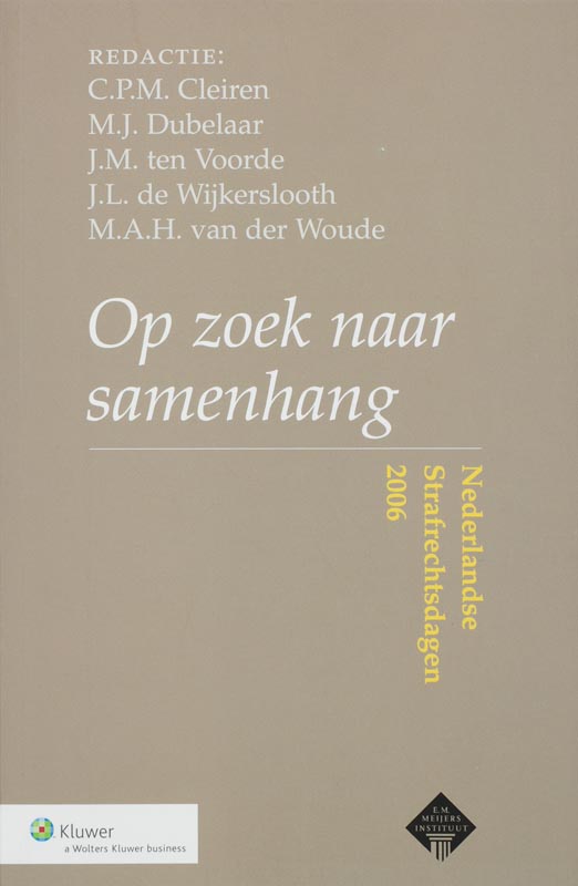Omslag van Op zoek naar samenhang
