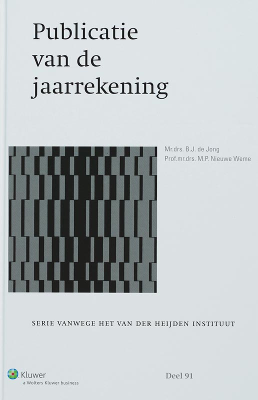 Omslag van Publicatie van de jaarrekening