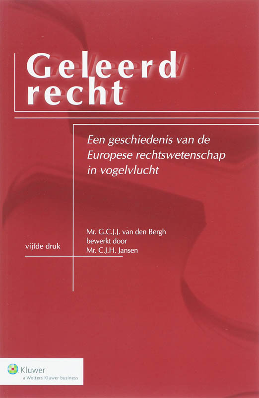 Omslag van Geleerd recht