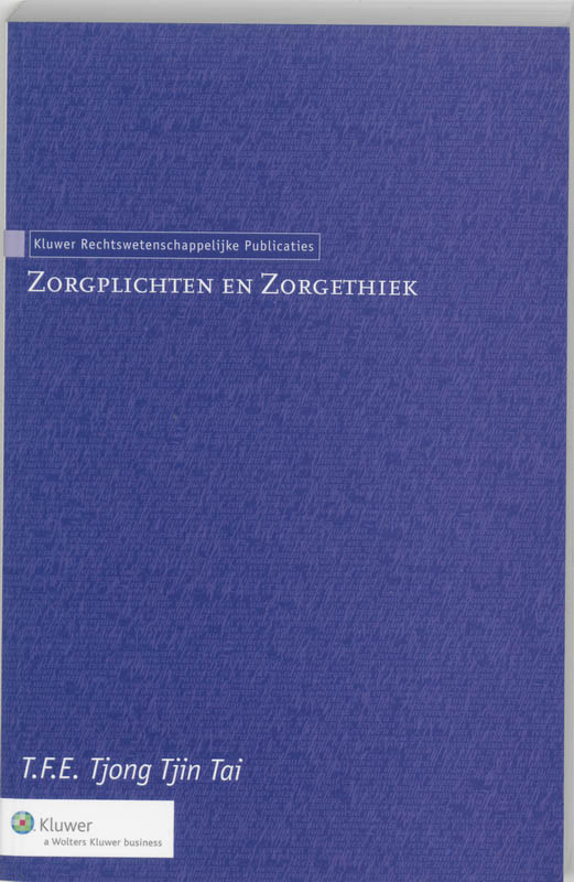 Omslag van Zorgethiek en zorgplichten
