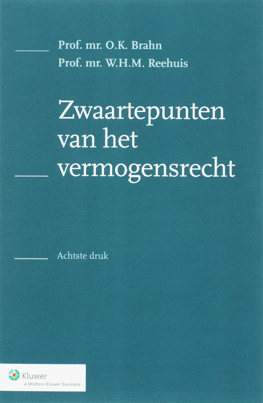 Omslag van Zwaartepunten van het vermogensrecht