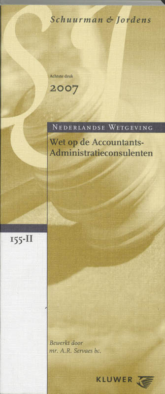 Omslag van Wet op de Accountants-Administratieconsulenten