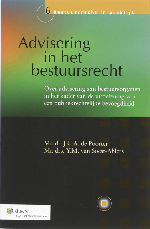 Omslag van Advisering in het bestuursrecht