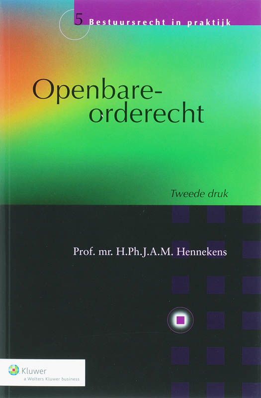 Omslag van Openbare-orderecht