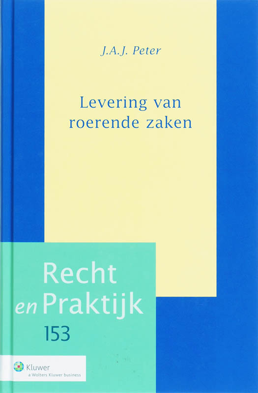 Omslag van Levering van roerende zaken