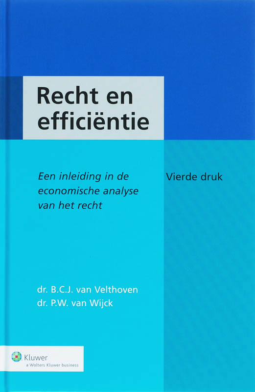 Omslag van Recht en efficientie
