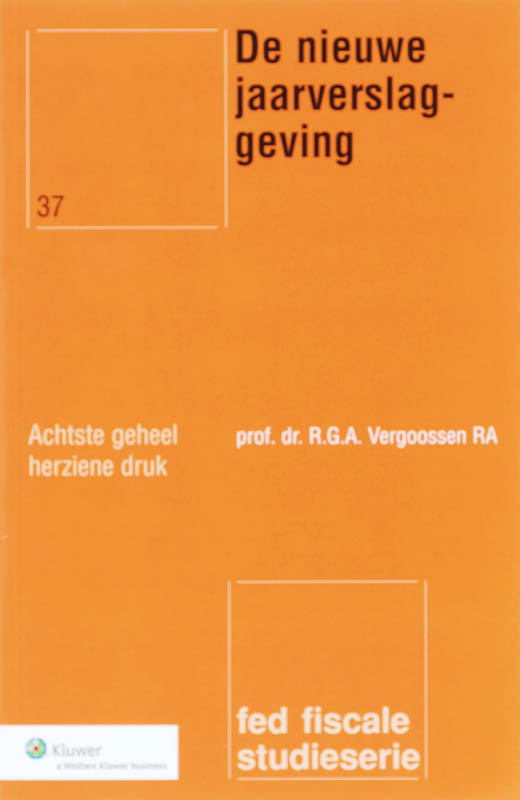 Omslag van De nieuwe jaarverslaggeving