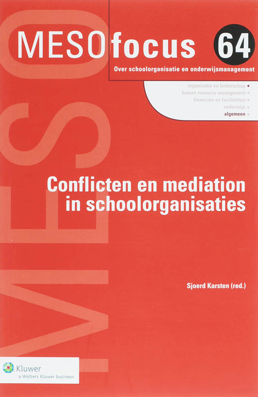 Omslag van Conflicten en mediation in schoolorganisaties