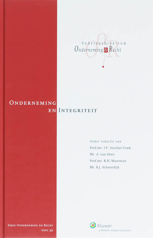 Omslag van Onderneming en integriteit
