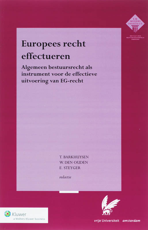 Omslag van Europees recht effectueren