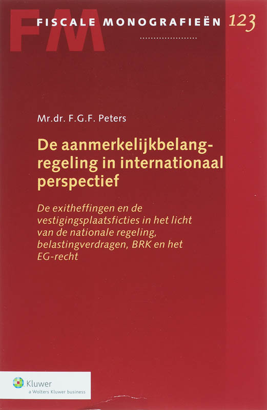 Omslag van De aanmerkelijkbelangregeling in internationaal perspectief