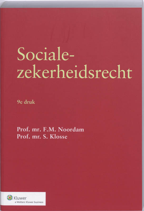 Omslag van Socialezekerheidsrecht