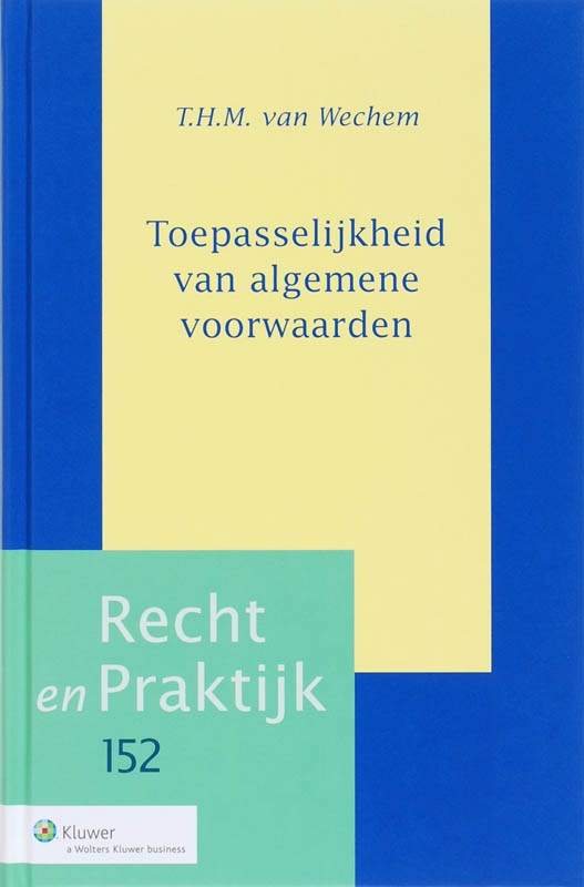Omslag van Toepasselijkheid van algemene voorwaarden