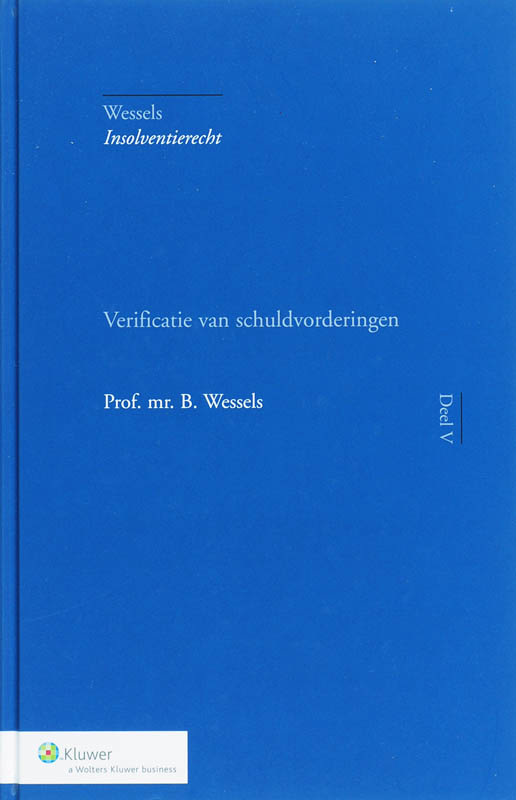 Omslag van V Verificatie van schuldvorderingen