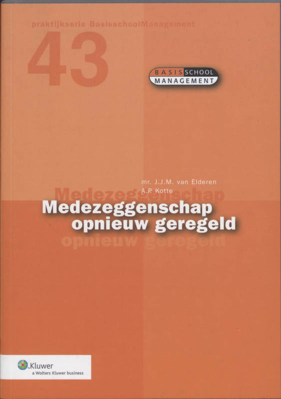 Omslag van Medezeggenschap opnieuw geregeld