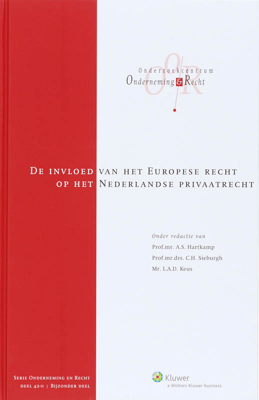 Omslag van De invloed van het Europese recht op het Nederlands privaatrecht