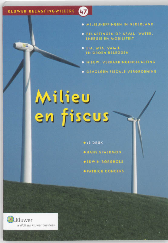 Omslag van Milieu en fiscus