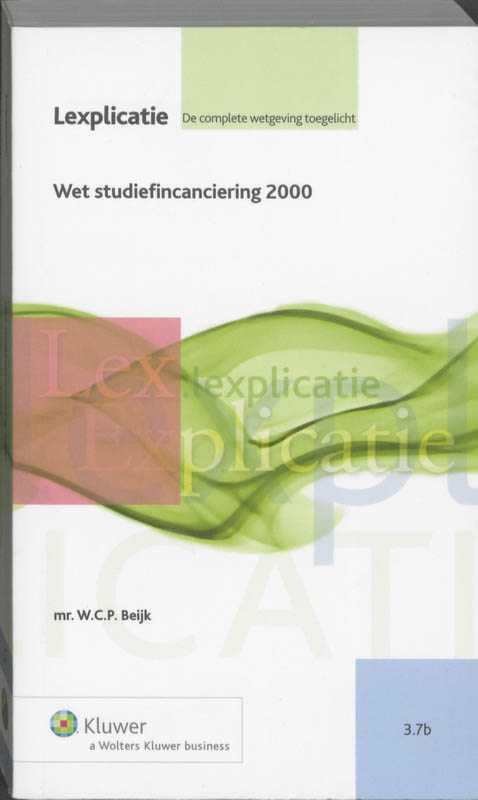 Omslag van Wet studiefinanciering 2000