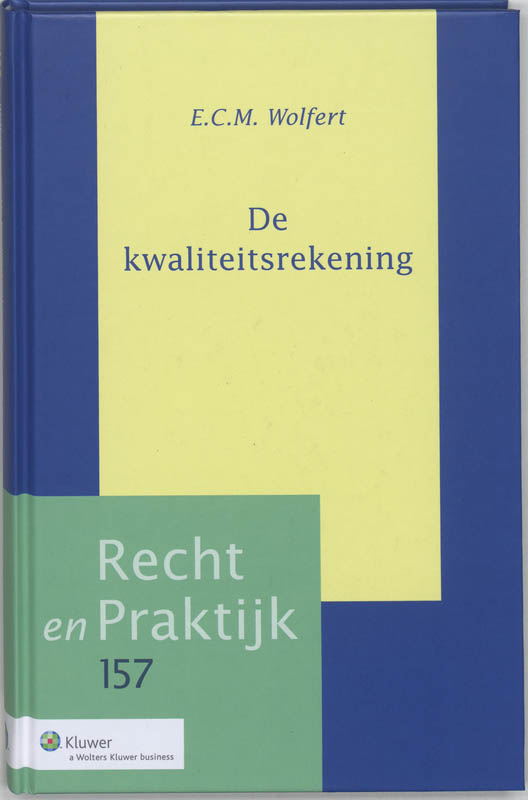 Omslag van De kwaliteitsrekening