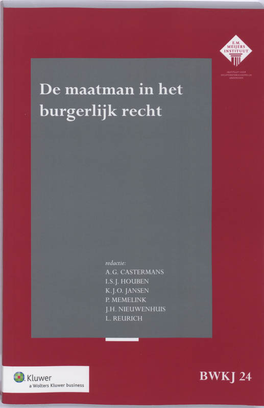 Omslag van De maatman in het burgerlijk recht