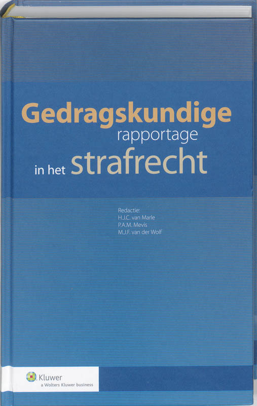 Omslag van Gedragskundige rapportage in het strafrecht