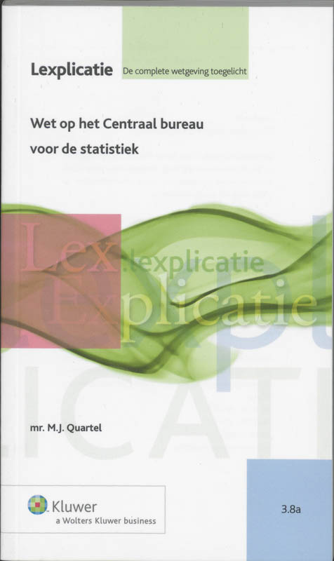 Omslag van Wet op het Centraal bureau voor de statistiek