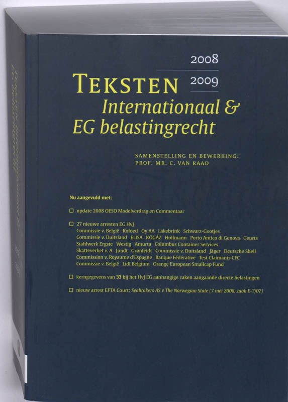 Omslag van 2008/2009