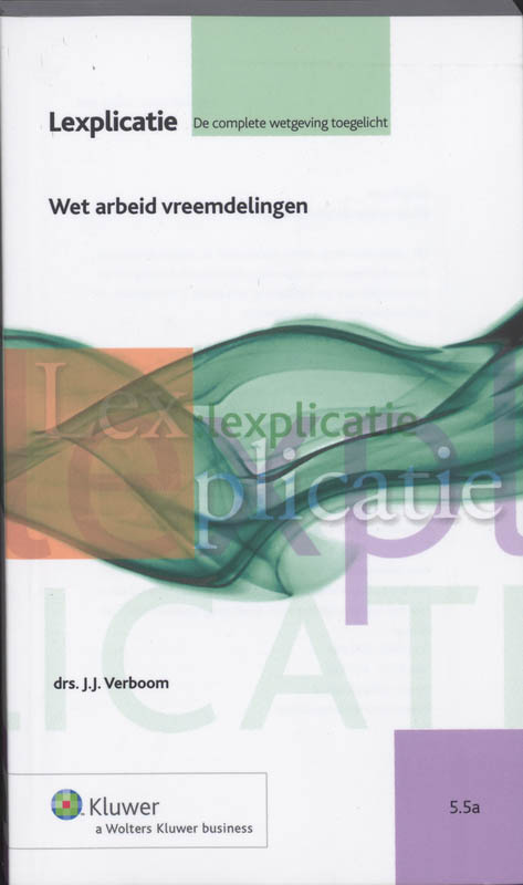 Omslag van Wet arbeid vreemdelingen