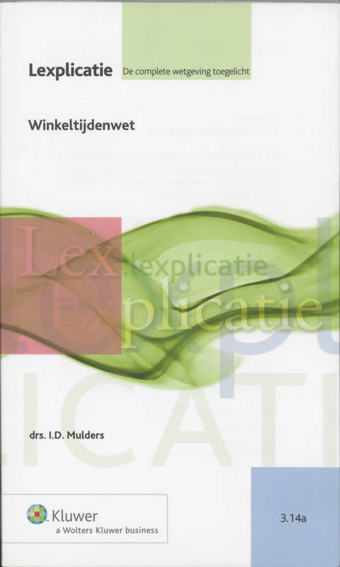 Omslag van Winkeltijdenwet