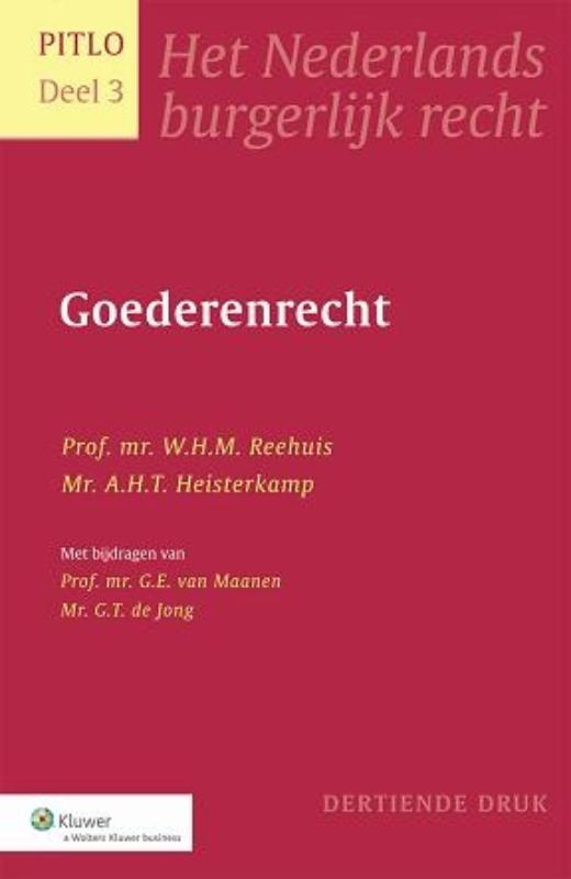 Omslag van Pitlo 3 - Goederenrecht