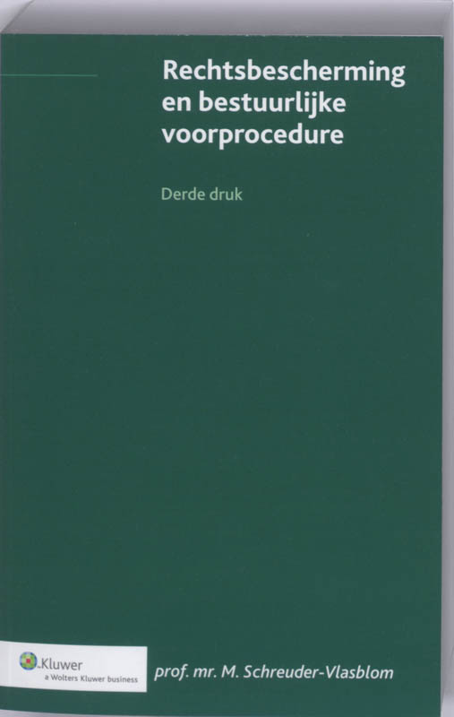 Omslag van Rechtsbescherming en bestuurlijke voorprocedure