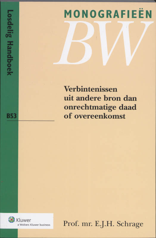 Omslag van Verbintenissen uit andere bron dan onrechtmatige daad of overeenkomst