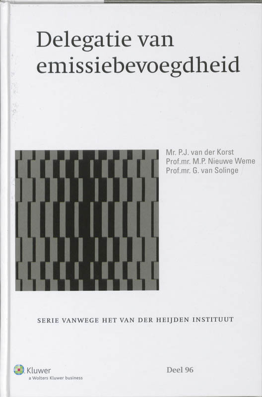 Omslag van Delegatie van emissiebevoegdheid
