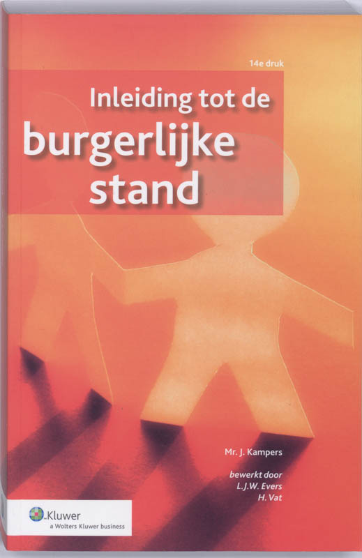 Omslag van Inleiding tot de burgerlijke stand