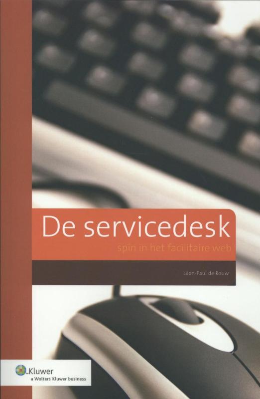 Omslag van De servicedesk - spin in het facilitaire web