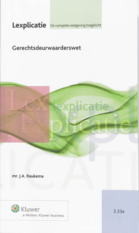 Omslag van Gerechtsdeurwaarderswet