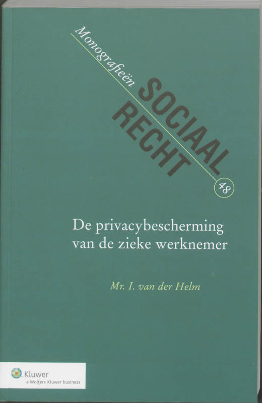 Omslag van De privacybescherming van de zieke werknemer
