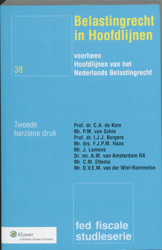 Omslag van Belastingrecht in Hoofdlijnen