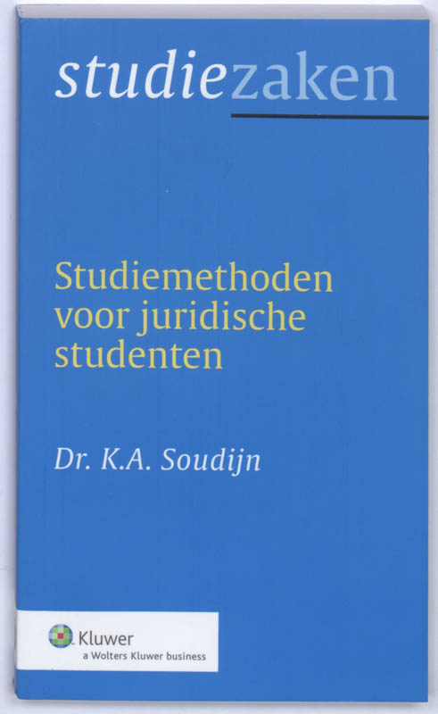 Omslag van Studiemethoden voor juridische studenten