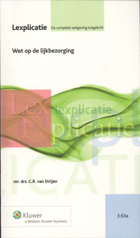 Omslag van Wet op de lijkbezorging