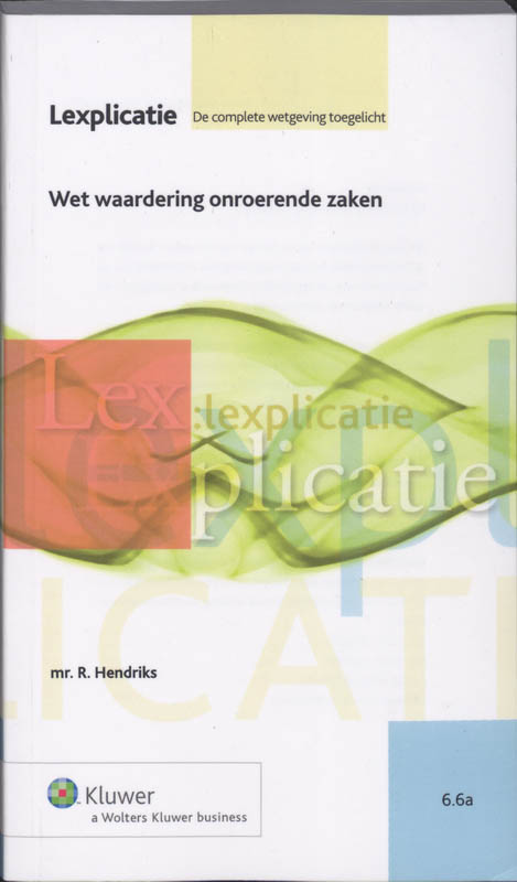 Omslag van Wet waardering onroerende zaken