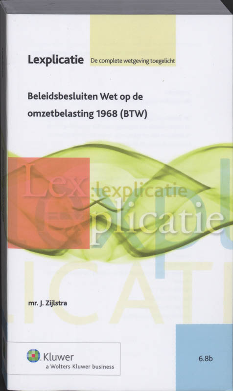 Omslag van Beleidsbesluiten Wet op de omzetbelasting 1968 (BTW)