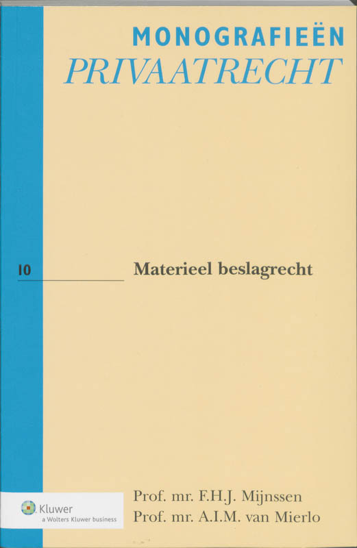 Omslag van Materiëel beslagrecht