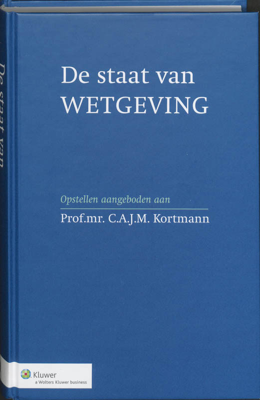 Omslag van De staat van wetgeving