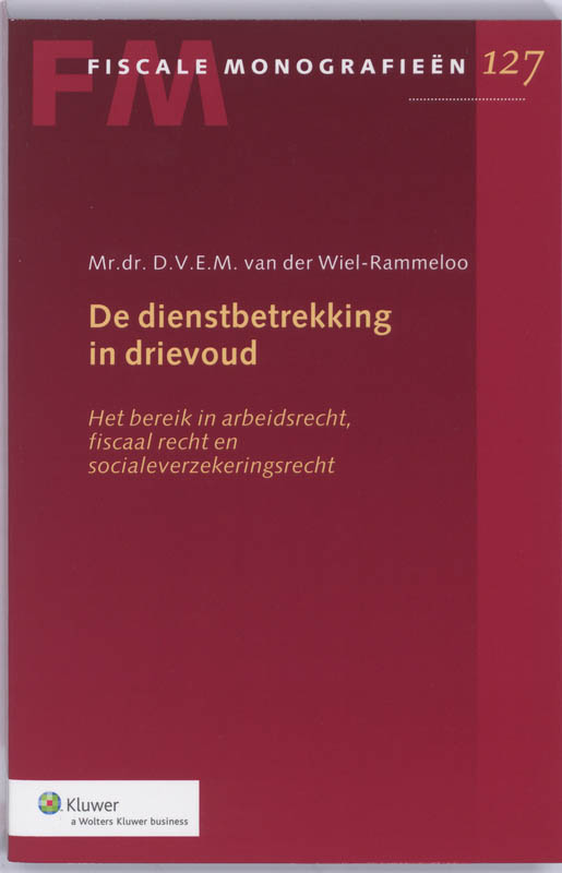 Omslag van De dienstbetrekking in drievoud