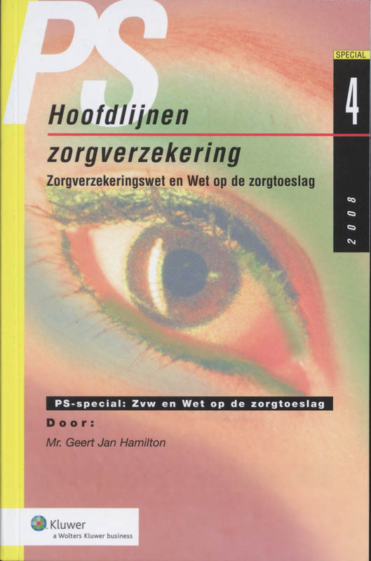 Omslag van Hoofdlijnen zorgverzekering